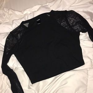 NWOT Victoria’s Secret Mesh Activewear Shirt🖤